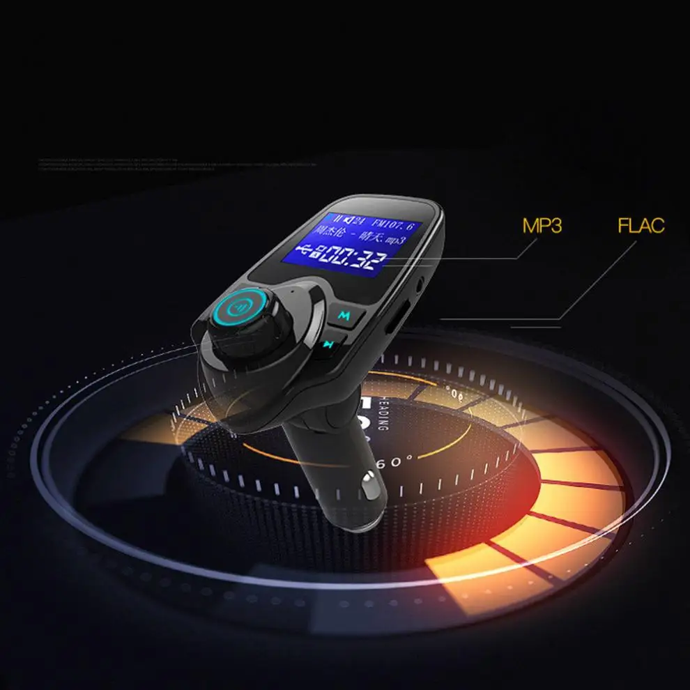 ЖК беспроводной Bluetooth Автомобильный fm передатчик MP3 музыкальный плеер комплект
