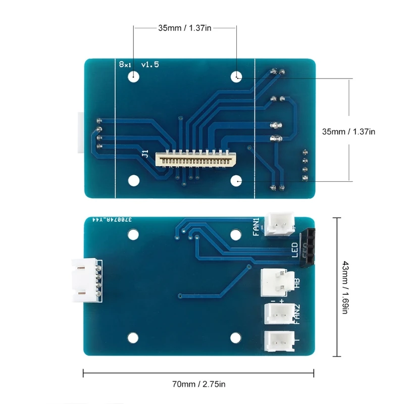 

Запчасти для 3D-принтера, плата адаптера PCB с горячим концом + комплект 24-контактного кабеля для Sidewinder X1