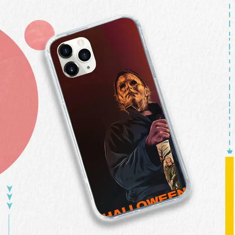 

Halloween The Curse Of Michael Myers Phone Case Transparent soft For iphone 5 5s 5c se 6 6s 7 8 11 12 plus mini x xs xr pro max