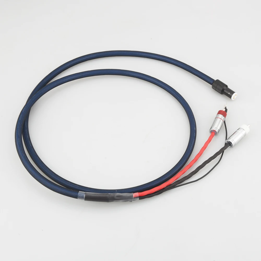 Audiocrast OFC посеребренный с экранирующим RCA 5 pin DIN XLR U spade plug Аудио Phono кабель тонарма
