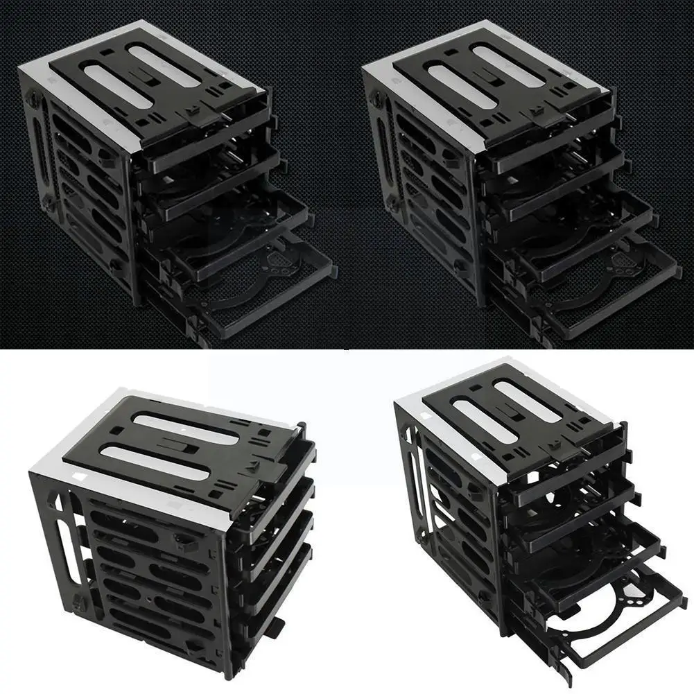 

Portable Hdd Hard Drive Cage With 4 3.5-inch Bays 4x Mounting Hdd Tray Bracket 3.5" With Screws D0f3