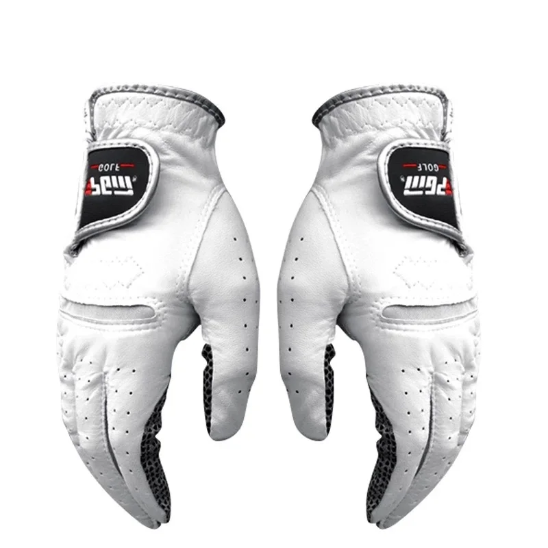 

1Pcs Golf Gloves Men Left Right Hand Soft Breathable Pure Sheepskin Genuine Leather With Anti-Slip Granules Men Golf Glove