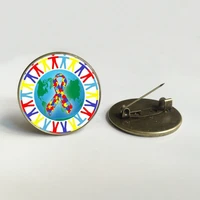 the treatment of autism is unconditional love autism volunteer brooch man woman personality brooch