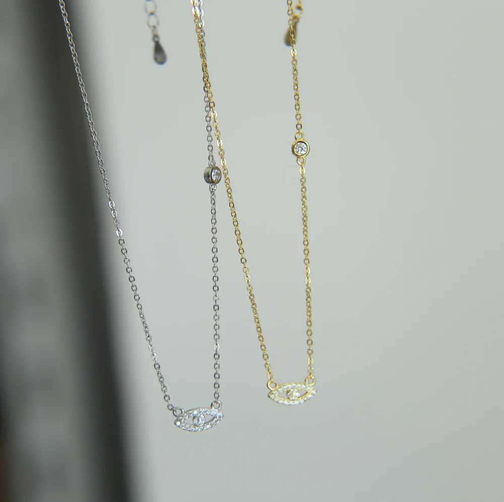 Женское короткое ожерелье из стерлингового серебра 925 пробы ювелирное изделие