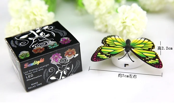 Декоративсветильник присоски носветильник бабочка свет s Цветок фонарь AUG889 | Дом
