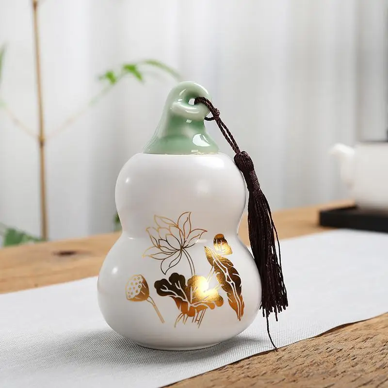 Миниатюрная чайная коробка в форме тыквы контейнер для пищевых продуктов сухая