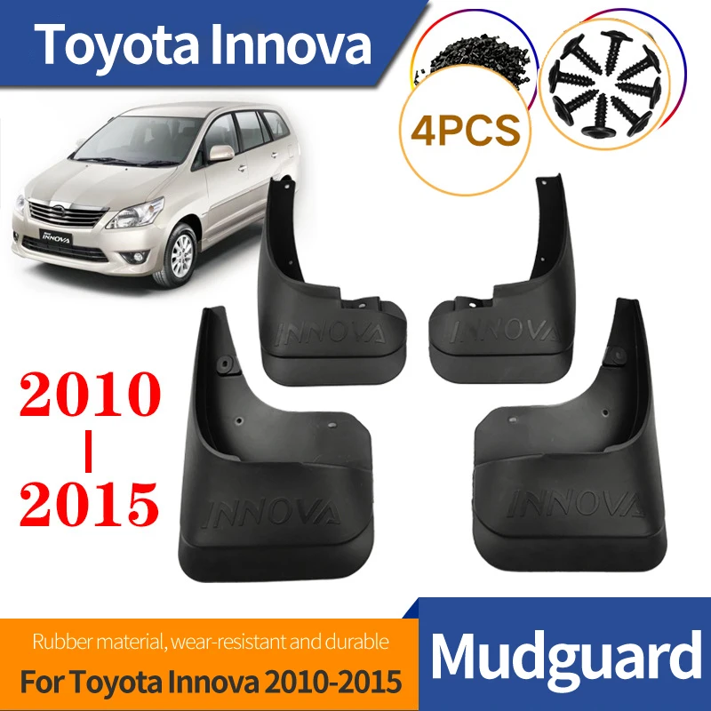 

Брызговики для Toyota Innova, 2010-2015 грязевые щитки, брызговики, аксессуары для передних и задних колес