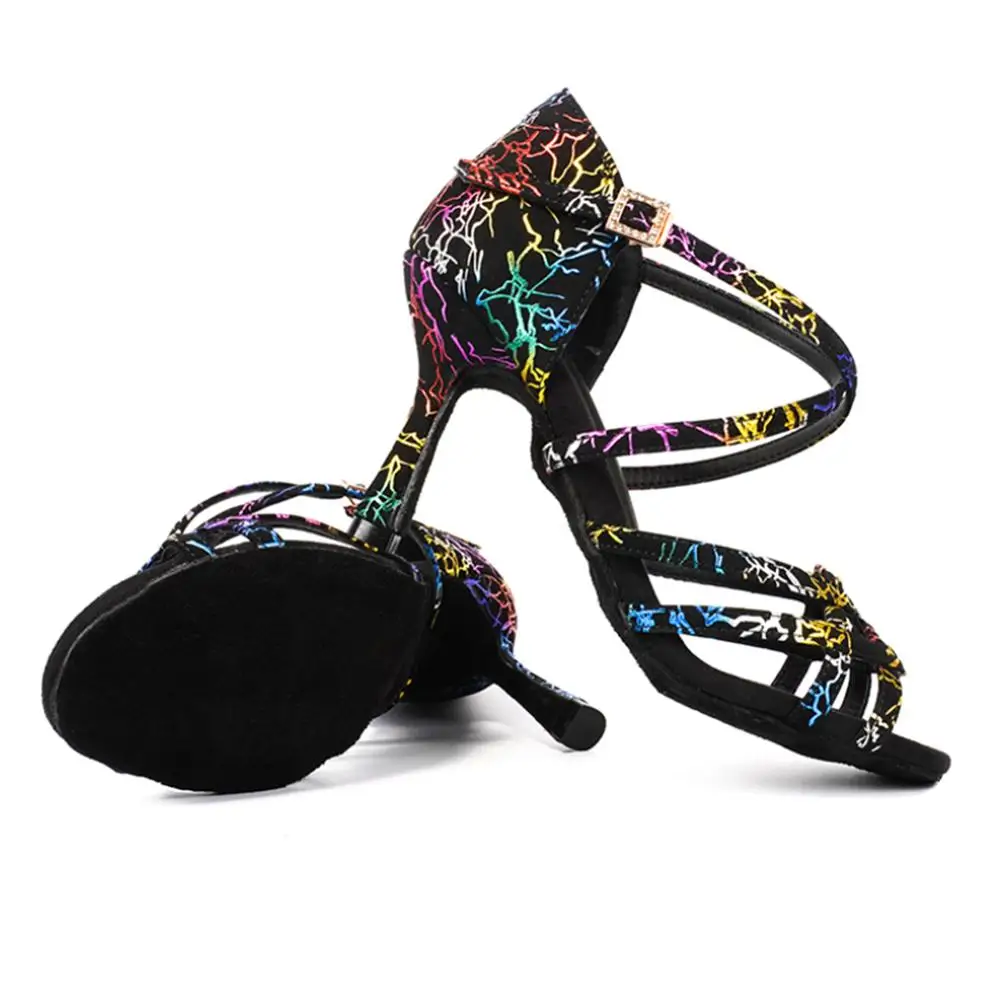 Туфли женские для бальных танцев обувь латинских высокий каблук сальса