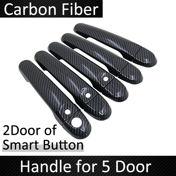 Черная накладка на дверную ручку из углеродного волокна для Nissan Cube z12 2009 ~ 2019 2010 2011 2012 2013 2014 2015 2016 2017 2018 автомобильные аксессуары, набор хромированных стикеров