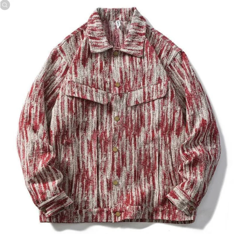 Парная джинсовая куртка ретро уличный стиль оверсайз с карманами Harajuku