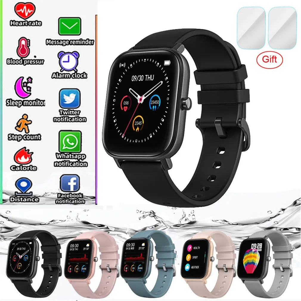 

P8 Sports Smart Watch Fitness Heart Rate Smart Bracelet Touch-Screen IPX7 Weather Forecast Activity Tracker Heart Rate Monitor