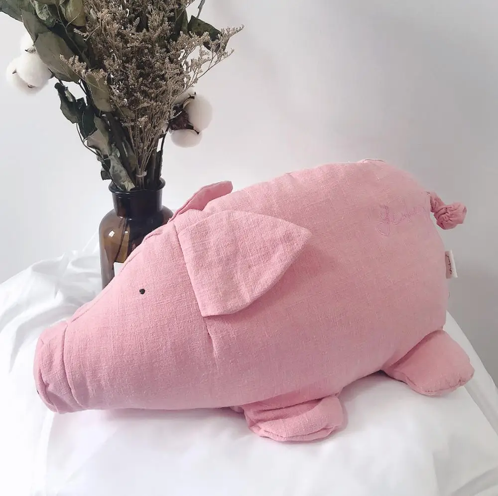 Японская Милая хлопковая льняная поросенок из крокодиловой лисы мягкая детская