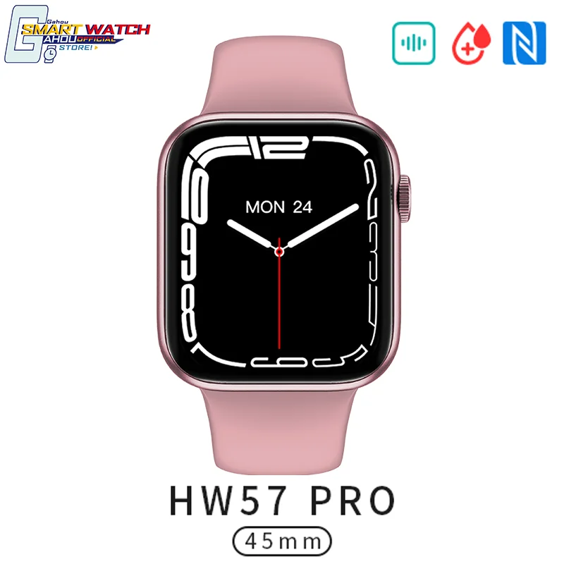 

HW57 Pro 2022 Smart Watch IWO 14 Pro Max Serie 7 NFC Bluetooth Call Fitness Tracker reloj Watches For Men Women PK HW12 HW22