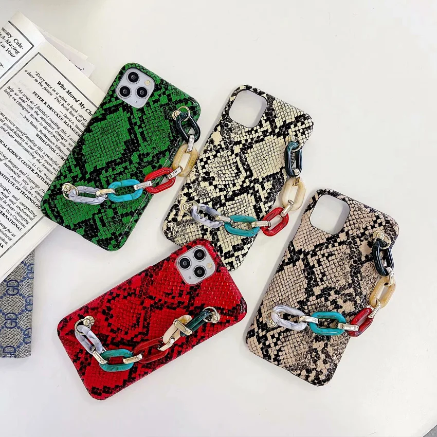 Роскошный брендовый чехол со змеиным узором для Iphone 12 Mini 11 Pro Max X Xs XR 7 8 6 6S Plus SE 2020