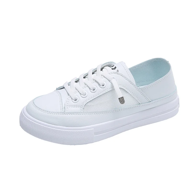 

Breathable Semi-Trailing White Shoes Women's 2021 nian Summer New Korean-Style Mesh Casual Sports Shoes Lazy Shoes Women's