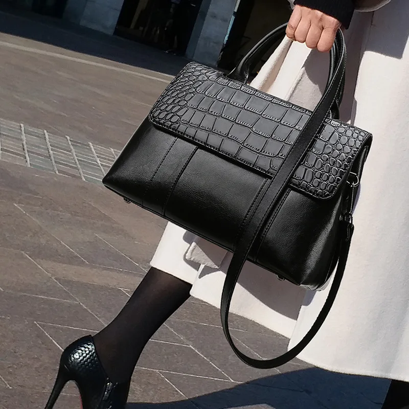 

100% Genuine Leather Handbags 2021 Fashion New Single Shoulder Large Capacity Messenger Bag Purses and Handbags Luxury Designer