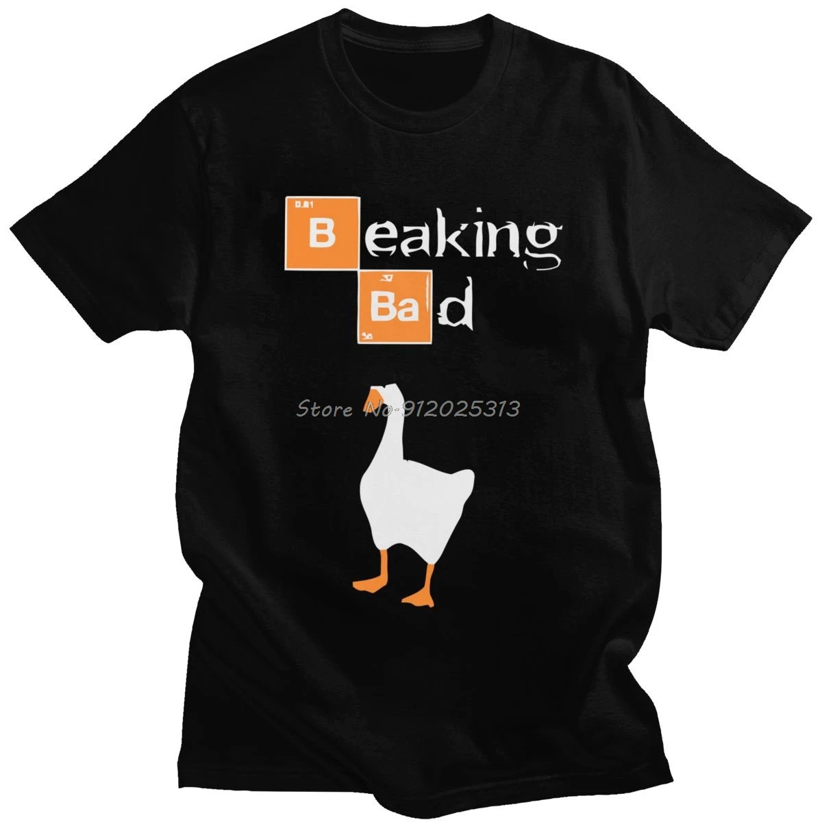

Unique Mens Untitled Goose Game Tshirt Short-Sleeve Cotton T-shirt Graphic Breaking Bad Tee Shirt Slim Fit Clothes Gift