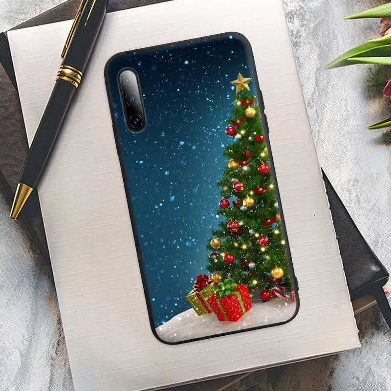 christmas new year black silicone phone cover case for samsung a51 a71 a72 a21 a20 a31 a10 a40 a70 a30 s a20e a52 a50 a11 free global shipping