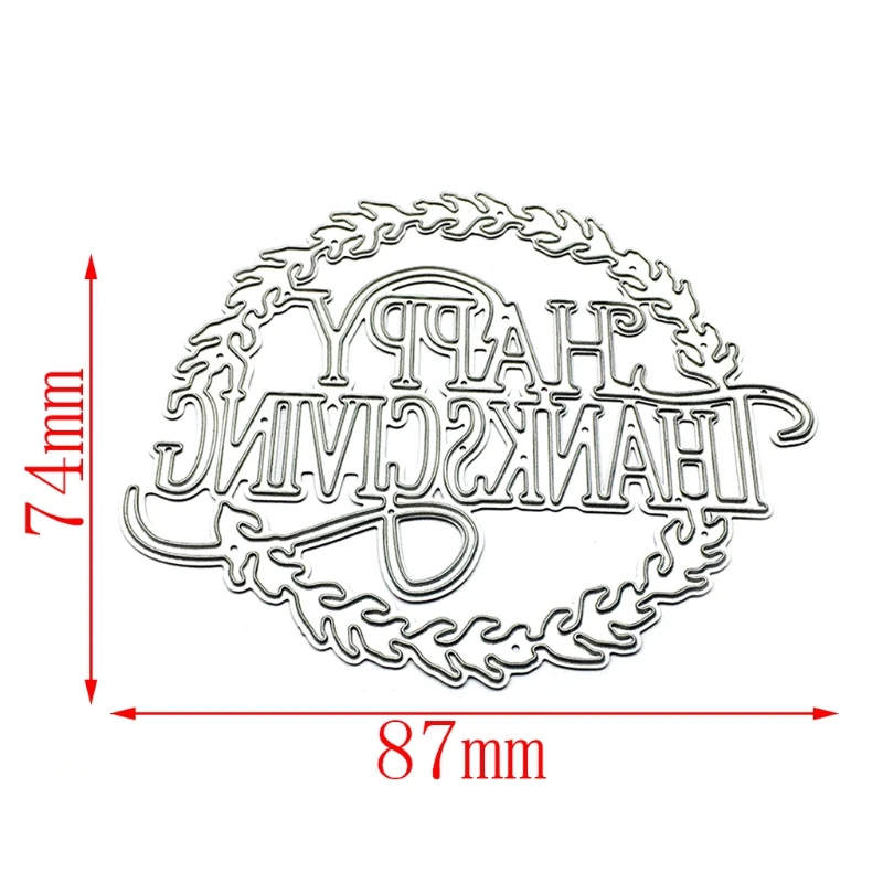 Счастливый День Благодарения металла стали резки трафареты тиснение DIY