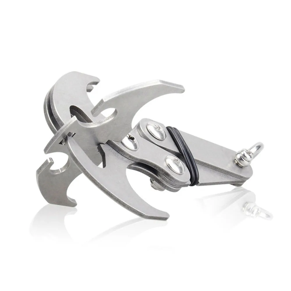 

Survival Folding Grappling Hook Multifunctional Outdoor Climbing Claw Carabiner Travel Rescue Tool Climbing Tool