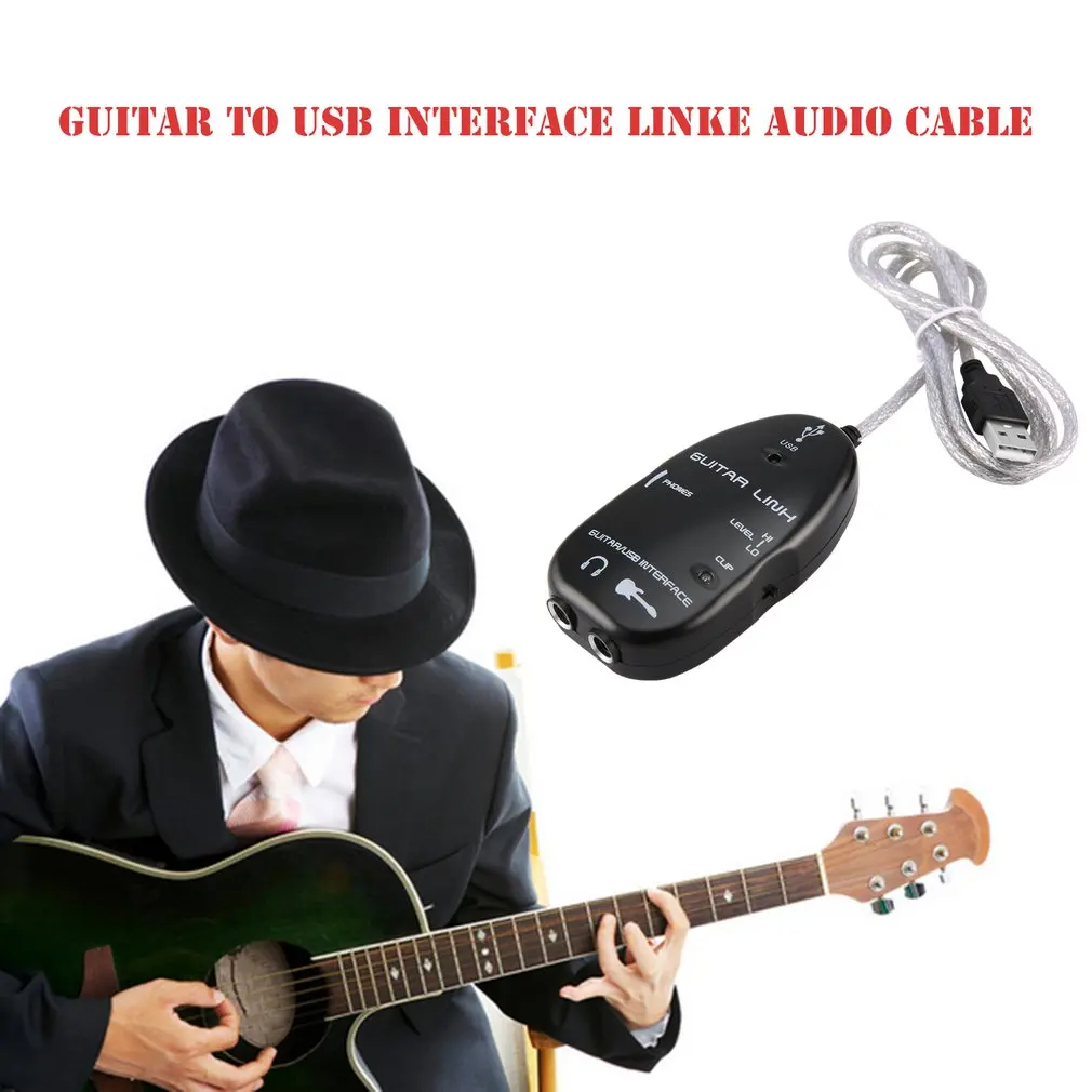 elektrische gitarre link usb audio kabel interface guitarlink führen zu computer für pc mac mp3 aufnahme xp mit fahrer software heißer