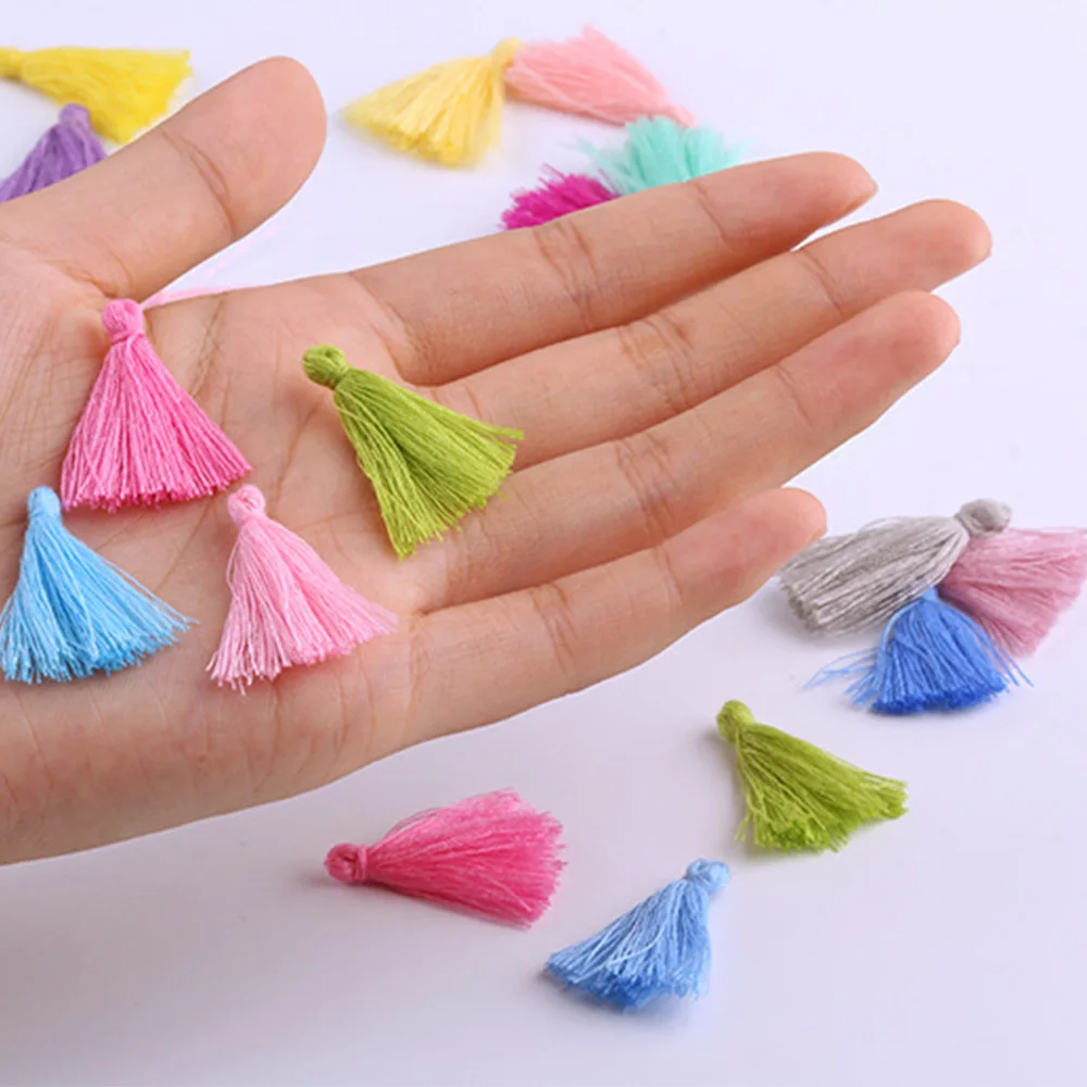 500 шт. 3 см хлопковая нить ткань кисточка сделай сам подвеска ювелирные изделия