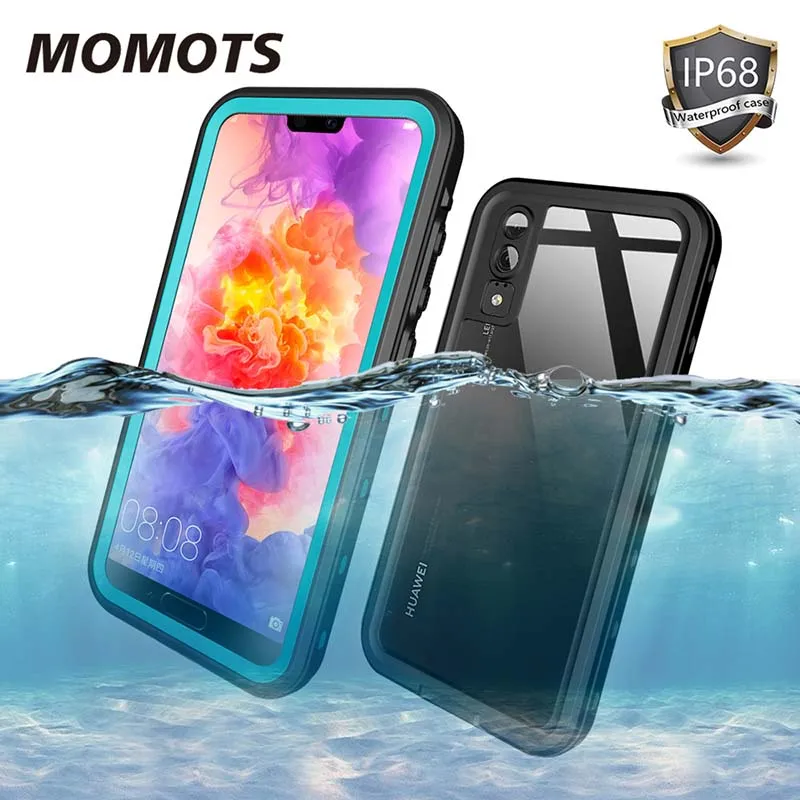 Ударопрочный водонепроницаемый чехол momot для Huawei P20 Lite Mate 20 Pro 360 силиконовый