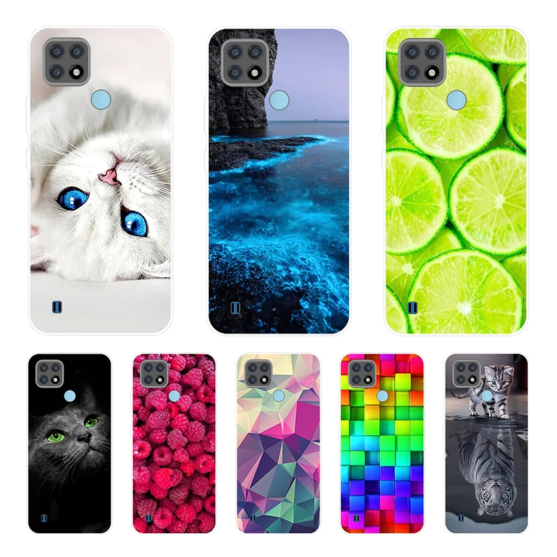 

For OPPO Realme C21 Case 6.5'' Clear Bumper Coque Soft TPU Case For Realmi C21 2021 6.5'' C 21 Phone Cases Cover RealmeC21 Shell
