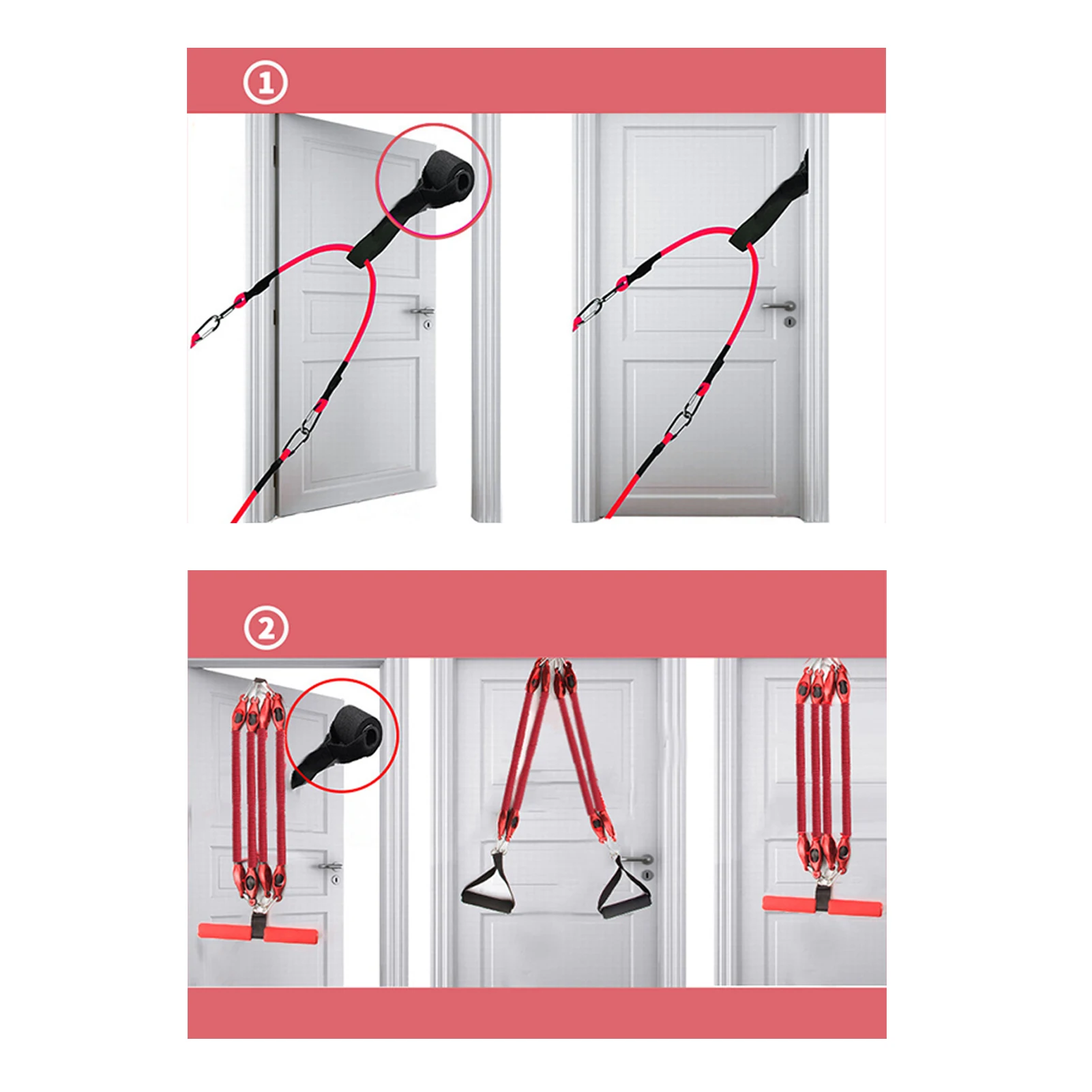 

11Pcs Multifunctional Training Sport Yoga Elastic Pull Rope Resistance Band Set