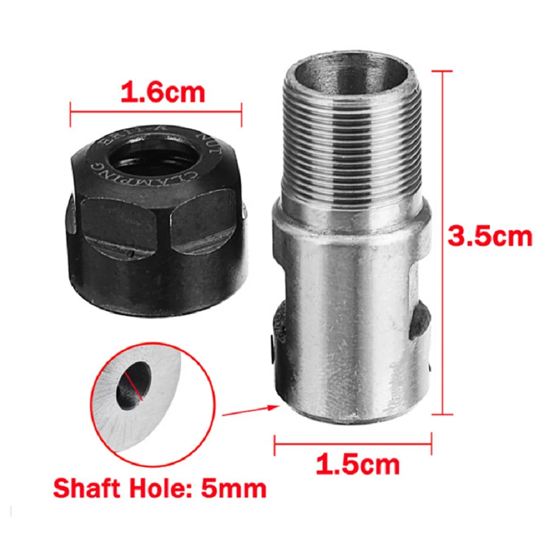 Цанговый патрон удлинитель вала двигателя Цанга шпинделя инструменты для