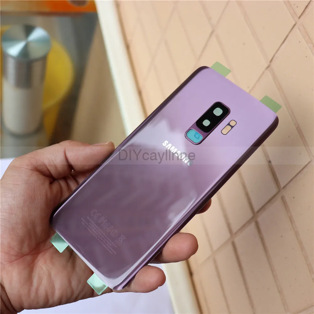 Samsung Galaxy S9 Plus G965 задняя крышка корпуса G960 батарейного отсека стекло + объектив