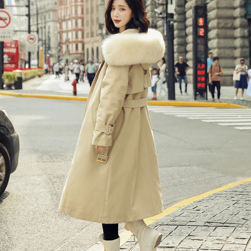 Fitaylor зимняя Длинная женская куртка со съемной подкладкой 90% белый утиный пух