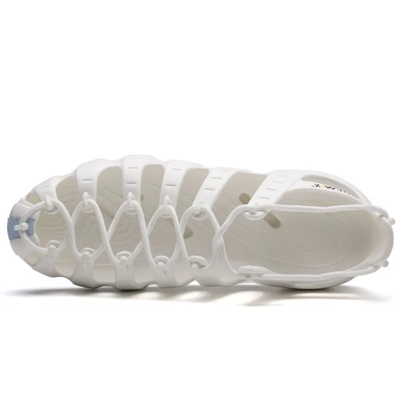 저렴한 ONEMIX-2020 여름 남성 여성 캐주얼 워터 슈즈 다기능 고무 밑창 샌들, 남성 아웃도어 비치 업스트림 슬리퍼