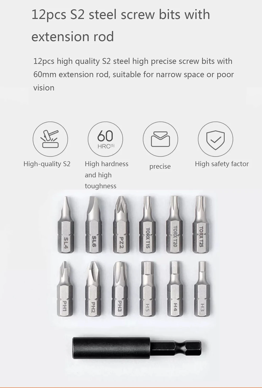 Xiaomi Mijia электрическая отвертка 3,6 V 2000mah аккумулятор патент беспроводная конструкция 5N. M Крутящий момент Беспроводная перезаряжаемая отвертка