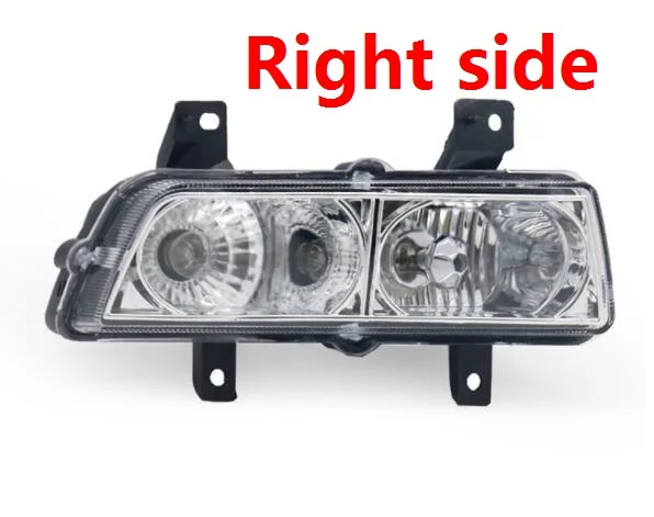 CAPQX для Geely Emgrand 7 EC7 EC718 715 09-12 передний бампер противотуманный светильник противотуманный фонарь ходовой светильник DRL для вождения противотуманный светильник крышка рамы - Цвет: Right side