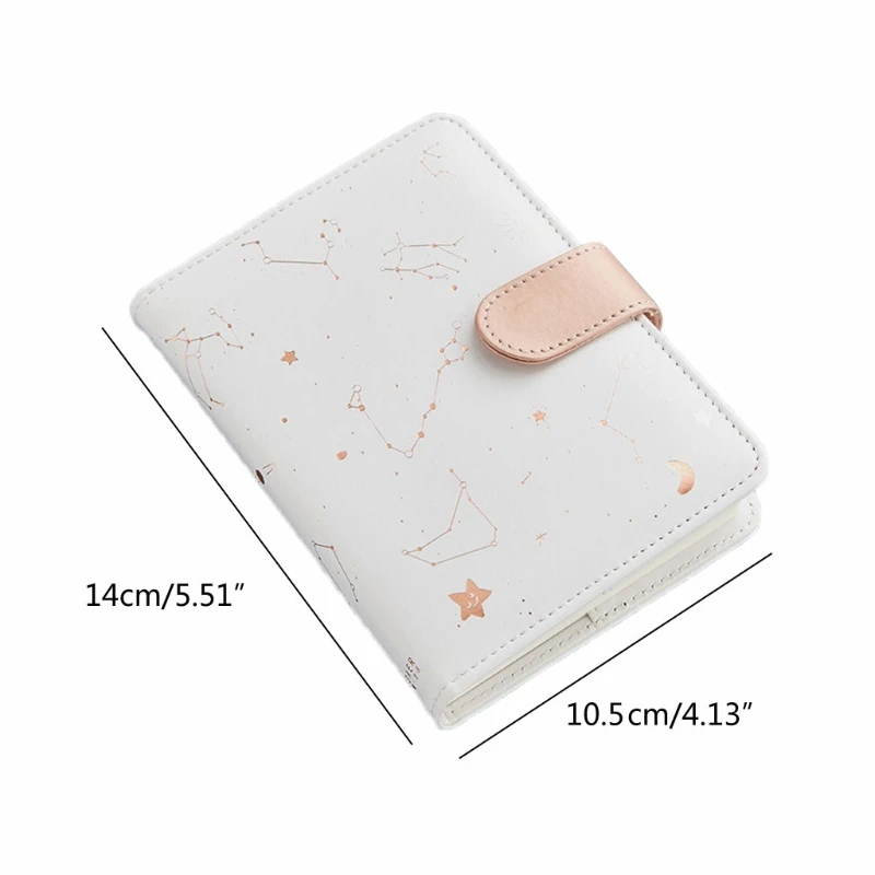 

Starry Star Moon PU Leather Notebook Hardcover Paper Journal Diary Planner Notepad Starry Sky Daily Work Study Notebook