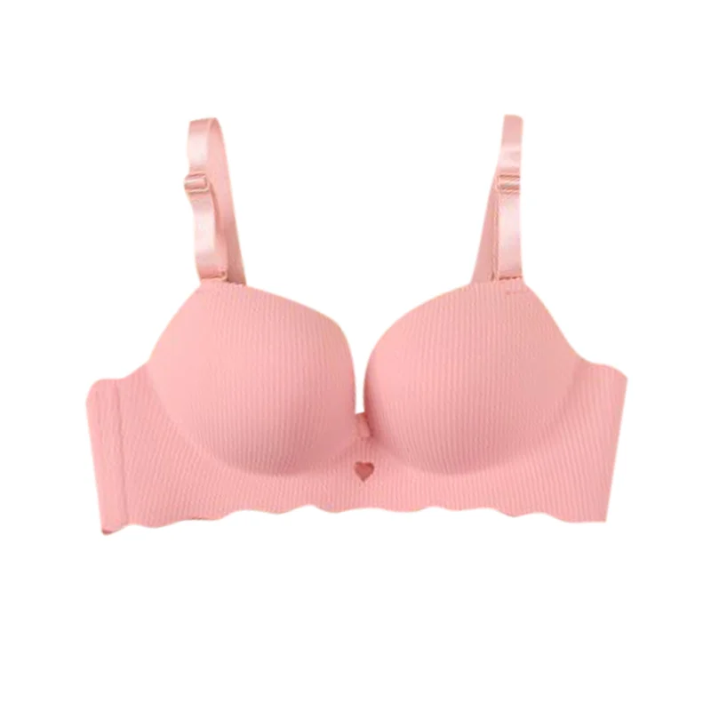 Женское нижнее белье бюстгальтер пуш-ап без косточек сексуальное однотонное в