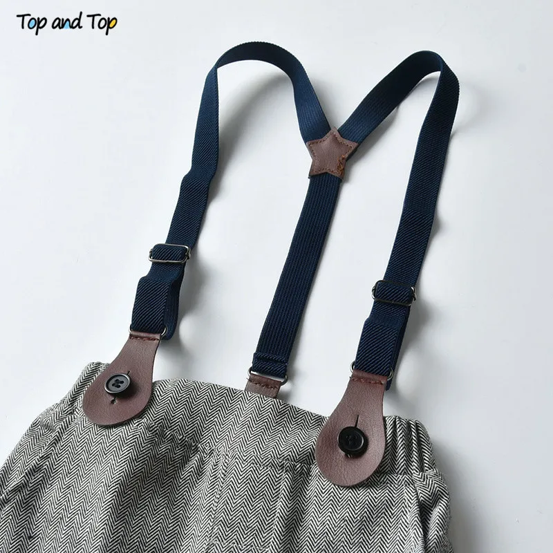 Комплект одежды для мальчиков из 2 предметов белая рубашка с бантом и длинным