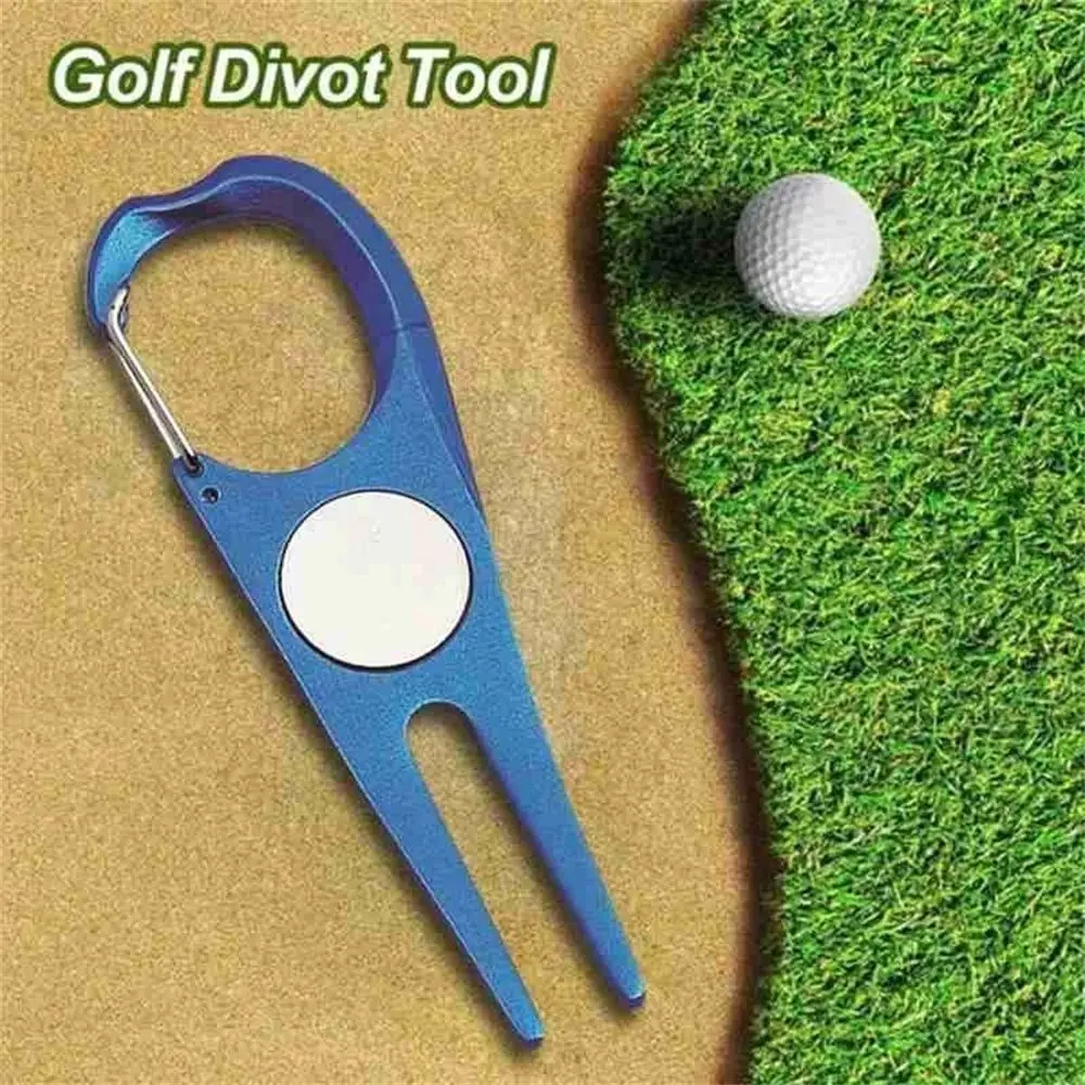 

Ball Fork Green Fork Training Aids Aluminium Alloy Golf Pitch Accessories Golf Pitch Divot Repair Tool Golf Divot Tool
