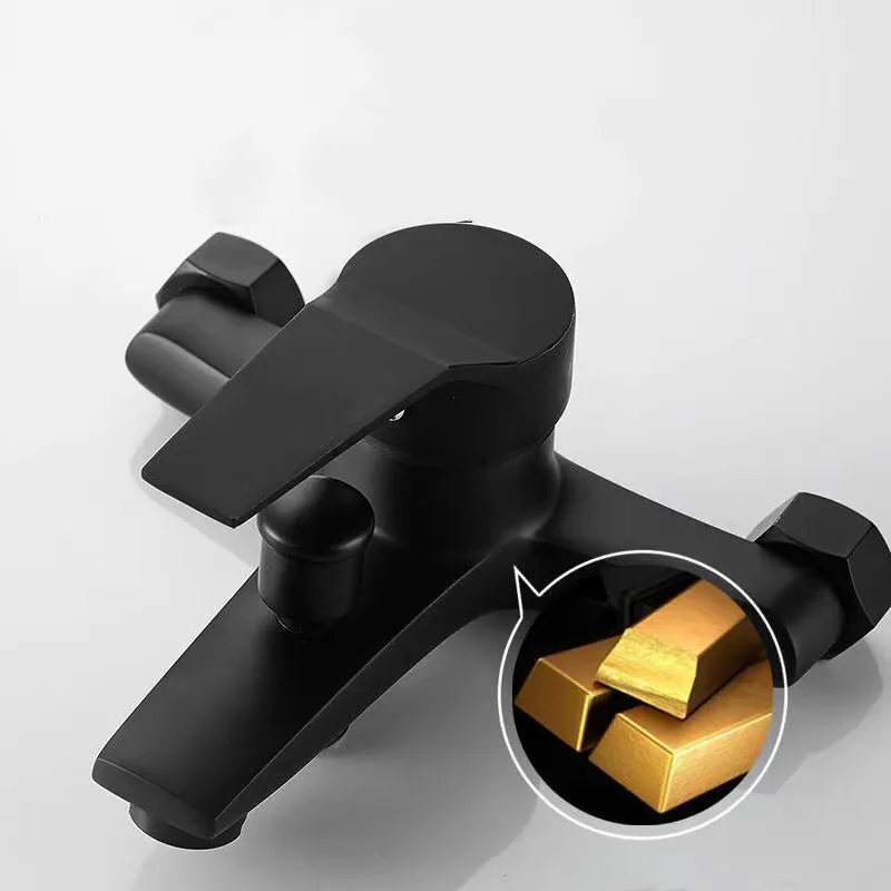 Черный кран переключатель ванной комнаты тройной кронштейн для крепления
