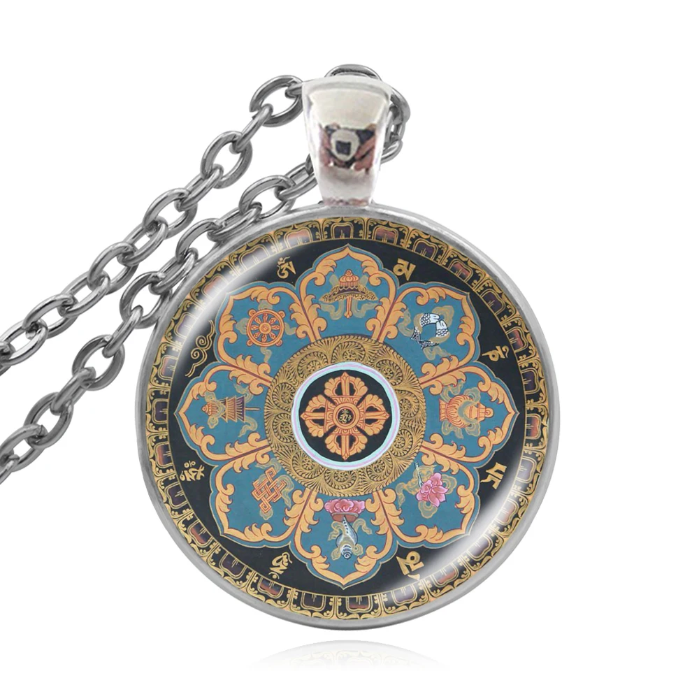 Стеклянная подвеска KARAIRIS в виде купола духовное ожерелье тибетская буддистская