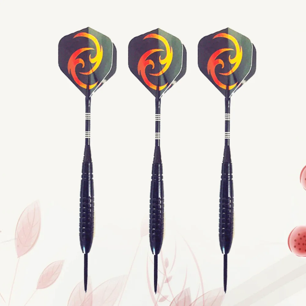 

3pcs 23g Drop-resistant Darts Pin-type Darts Needle Tipped Darts Aluminum Rod Flights Darts (Red)