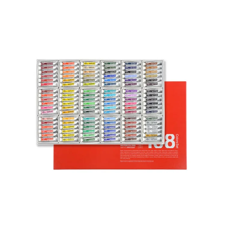 

Imported Japan Original Holbein transparent watercolor artist grade 12, 18 , 24 , 30 ,60 , 108 colors 5ml artist grade acuarela