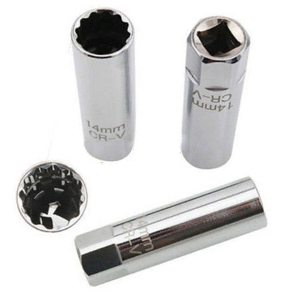 

Mini 14mm Car Spark Plug Sleeve Removal Tool Laser Tools 3/8 Inch Drive Steel For Mercedes BMW Nissan VK