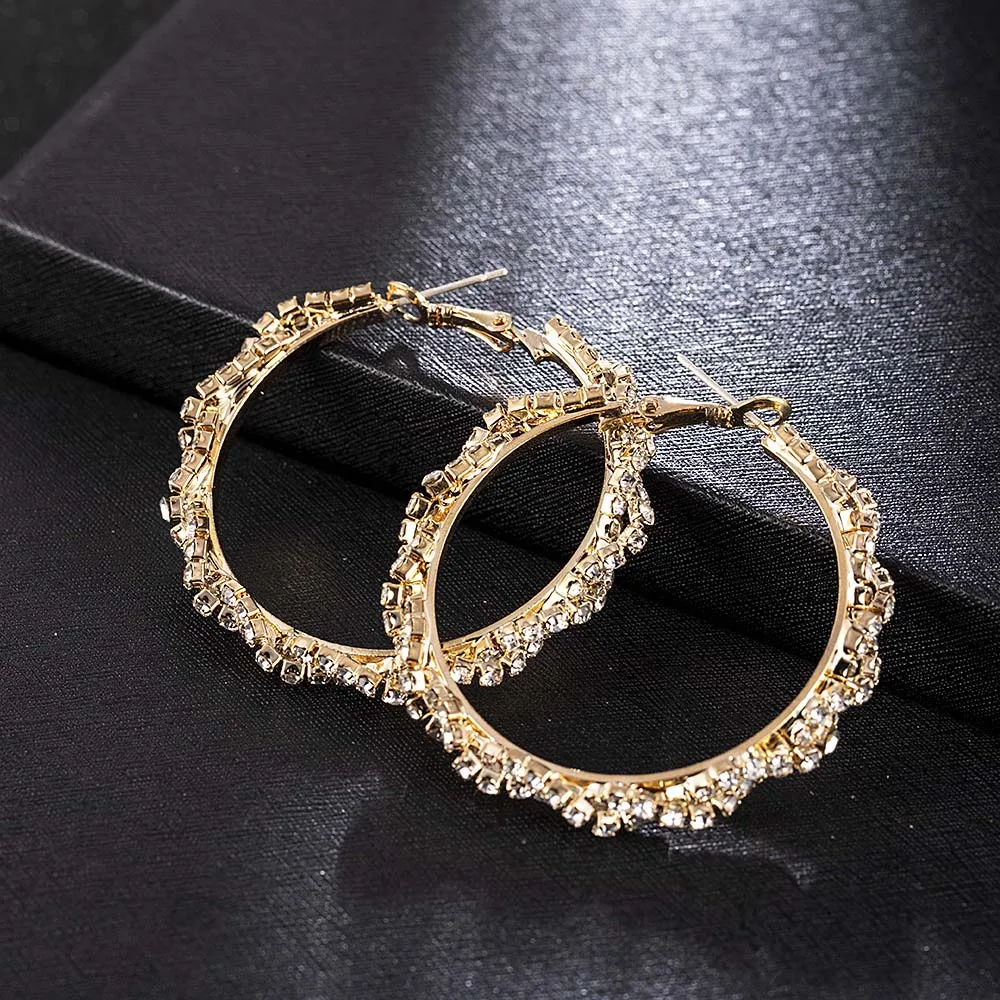 Серьги-кольца женские скрученная волна золотые 1 пара | Украшения и аксессуары