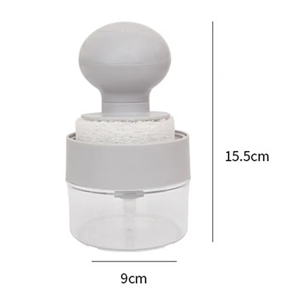 

Kitchen Soap Dispensing Brush Cleaner Supplies for Pot Pan Sink Cleaning Tools Unique Portable Soap Dispensing Brush Silicone