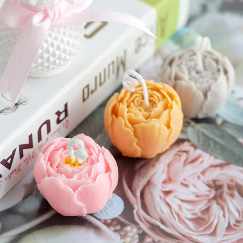 

New Flower/Rose Candle Mold Wax Silicon 3D Soap Mold Cake Decoration DIY Manual Handmade Resin Clay Plaster Gumpaste Mould