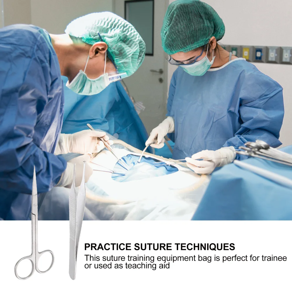 

1 Set Suture Training Tool Simulation Suture Skin Suture Training Supplies