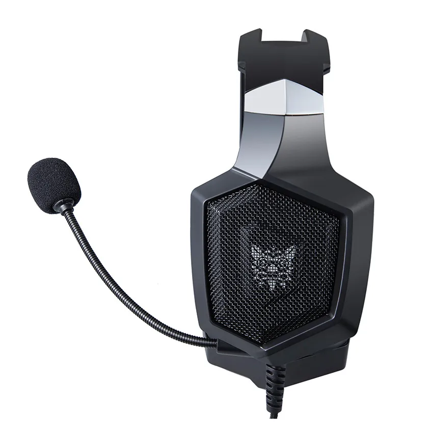 Игровые наушники ONIKUMA PS4 шлем ПК стерео гарнитура с микрофоном светодиодный