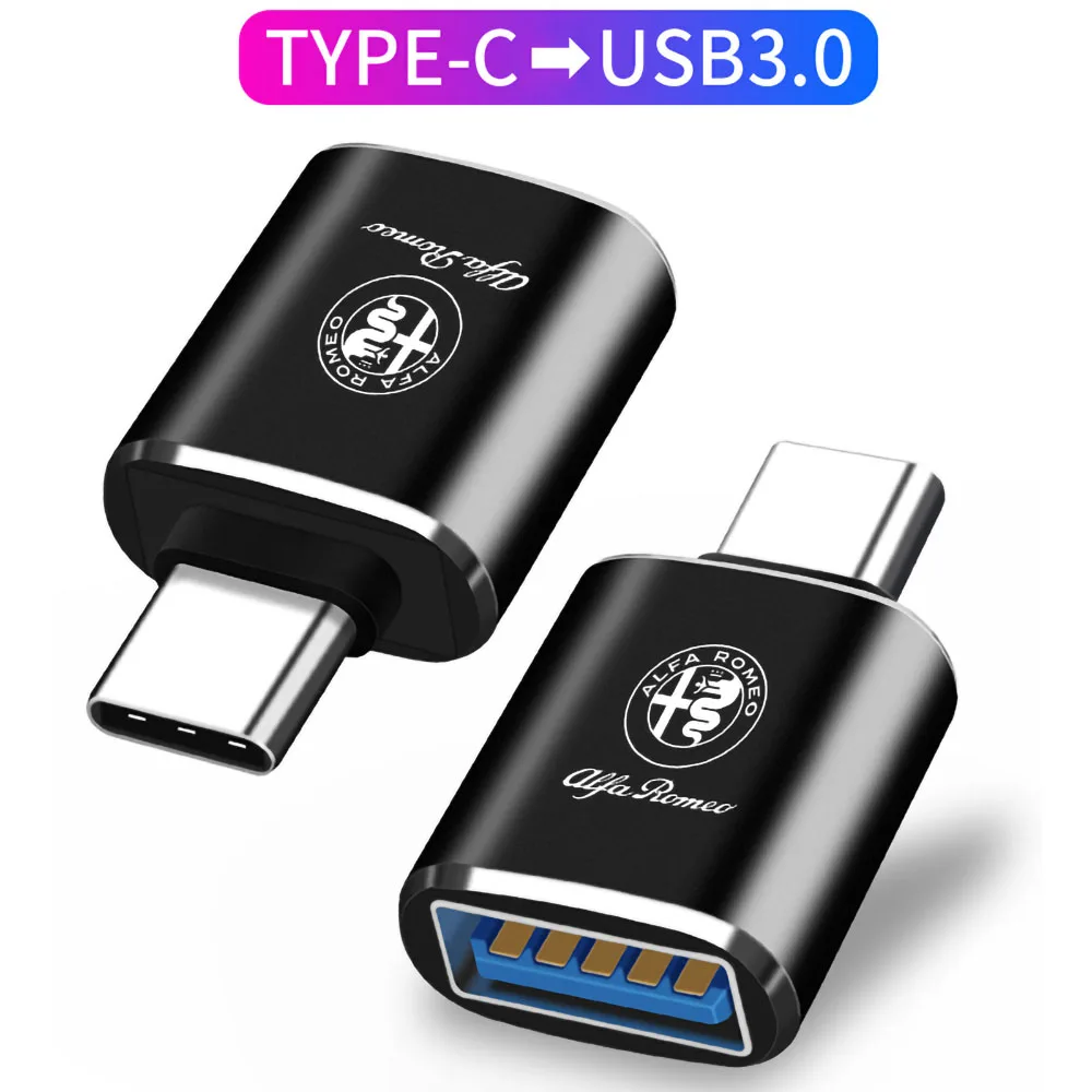 

Type C To USB3.0 Adapter OTG Converter For Huawei Xiaomi Samsung Mini USB-C TO USB For Alfa Romeo Giulietta Spider Mito 147 159